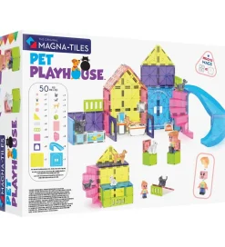 Magna-Tiles Magnetlegetøj|Konstruktionslegetøj>Magna Tiles Magnetsæt - 50 Dele - Pet Playhouse + MicroMAGS