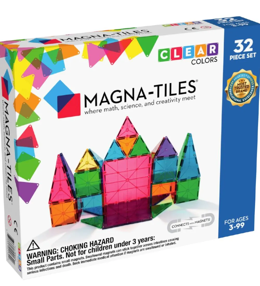 Magna-Tiles Magnetlegetøj>Magnetsæt - 32 Dele