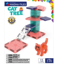 Magna-Tiles Magnetlegetøj|Konstruktionslegetøj>Magnetsæt - 13 Dele - Cat Tree + MicroMAGS