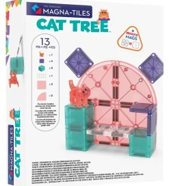 Magna-Tiles Magnetlegetøj|Konstruktionslegetøj>Magnetsæt - 13 Dele - Cat Tree + MicroMAGS