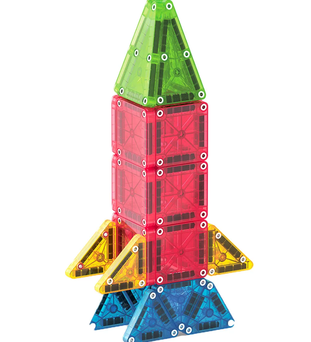 Magna-Tiles Konstruktionslegetøj|Magnetlegetøj>Magnetsæt - 26 Dele - MicroMAGS & Travel Tin Case