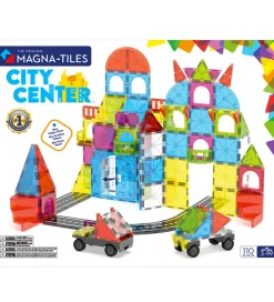 Magna-Tiles Magnetlegetøj|Konstruktionslegetøj>Magnetsæt - 110 Dele - City Center + MicroMAGS