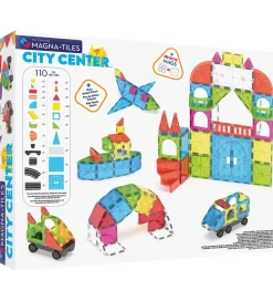 Magna-Tiles Magnetlegetøj|Konstruktionslegetøj>Magnetsæt - 110 Dele - City Center + MicroMAGS