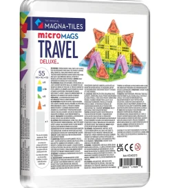 Magna-Tiles Magnetlegetøj|Konstruktionslegetøj>Magnetsæt - 55 Dele - Deluxe Travel Set + MicroMAGS