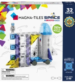 Magna-Tiles Konstruktionslegetøj|Magnetlegetøj>Magnetsæt - 32 Dele - Space + MicroMAGS