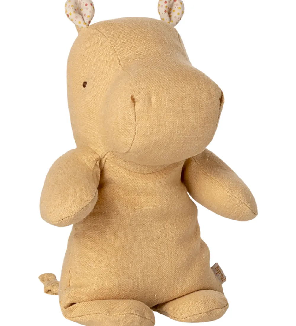 Maileg Bamser>Bamse - Safari Friends - Flodhest - Lille - Råhvid