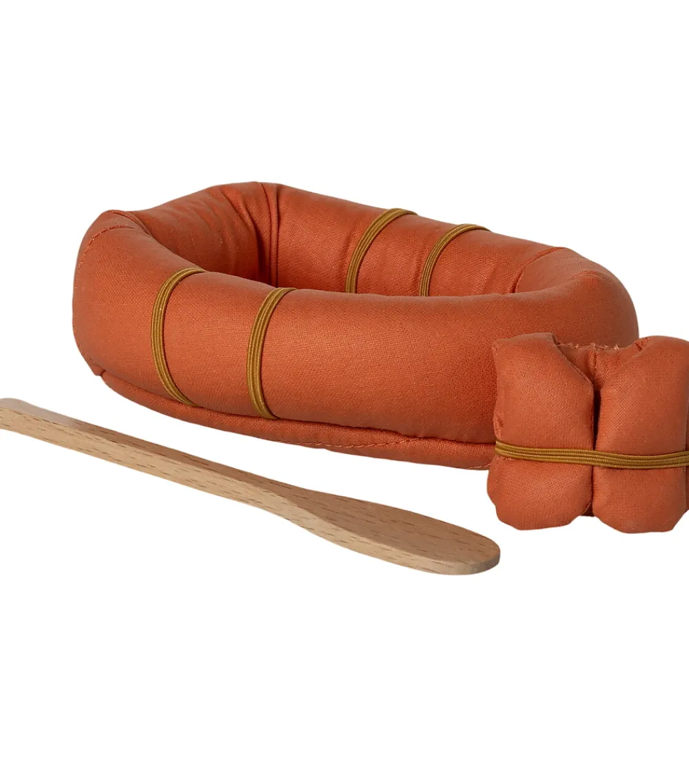 Maileg Dukker Og Tilbehør>Gummibåd m. Tilbehør - Mus - Orange