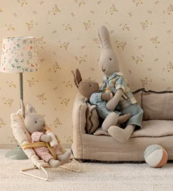 Maileg Dukker Og Tilbehør>Hare - Micro - Strikket Dragt - Sand/Rosa