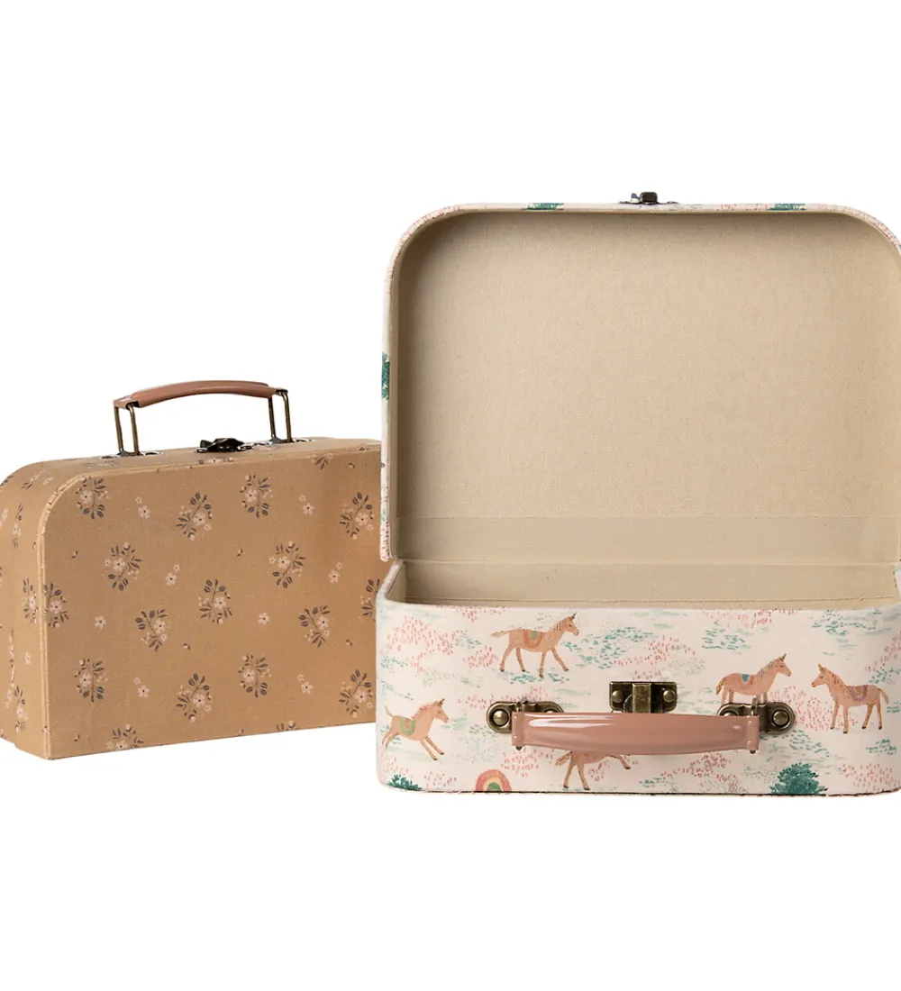 Maileg Legekufferter|Rolleleg>Kuffertsæt - 2 stk. - Enhjørning