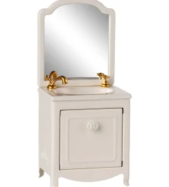 Maileg Dukker Og Tilbehør>Miniature Baderumsmøbel - Mus - Råhvid