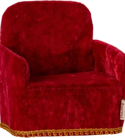 Maileg Dukker Og Tilbehør>Miniature Foldbar Stol - Mus - Rød