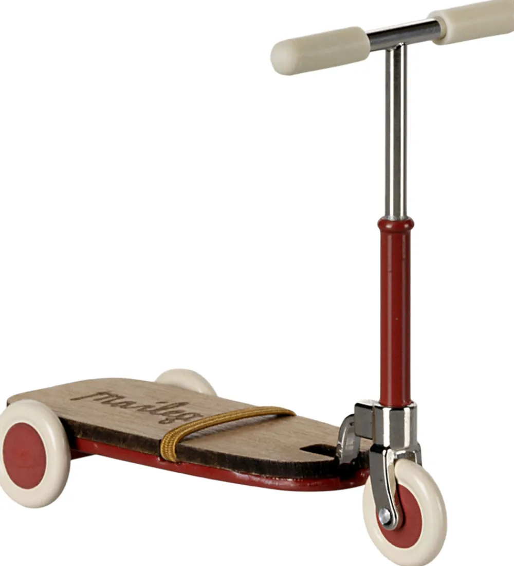 Maileg Dukker Og Tilbehør>Miniature Løbehjul - Mus - Rød