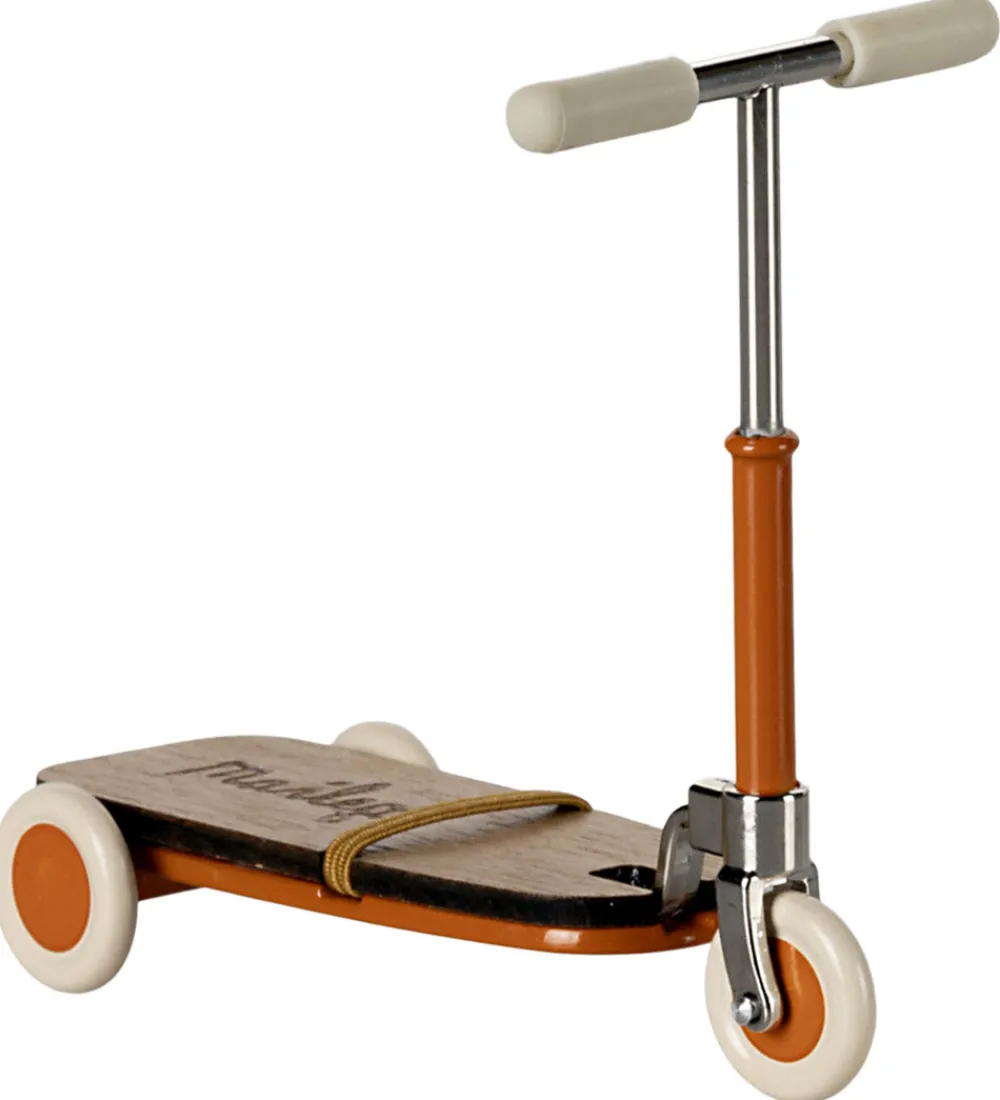 Maileg Dukker Og Tilbehør>Miniature Løbehjul - Mus - Orange