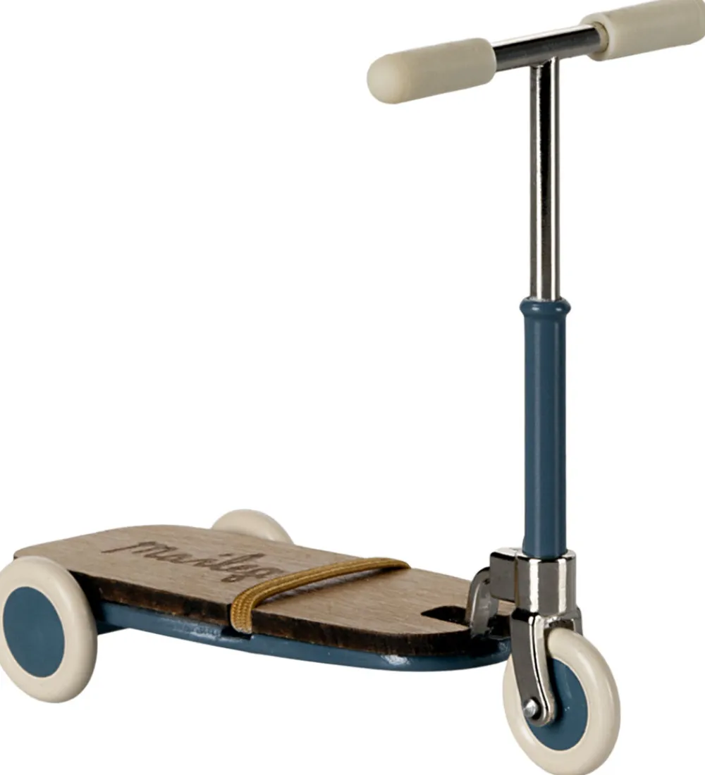 Maileg Dukker Og Tilbehør>Miniature Løbehjul - Mus - Blå