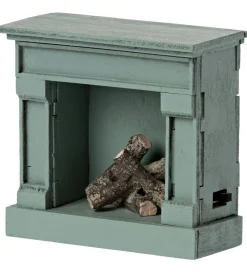 Maileg Dukker Og Tilbehør>Miniature Pejs - Blå