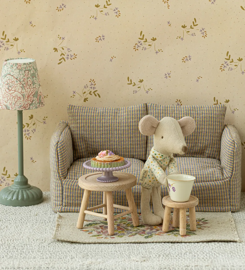 Maileg Dukker Og Tilbehør>Miniature Sofa - Mus - Tern