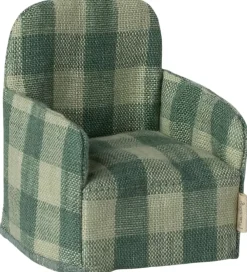 Maileg Dukker Og Tilbehør>Miniature Stol - Foldbar - Mus - Grønternet