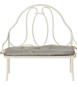 Maileg Dukker Og Tilbehør>Miniature Vintage Bænk - Kanin/Harer - Råhvid