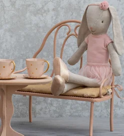 Maileg Dukker Og Tilbehør>Miniature Vintage Bænk - Mini - Rosa