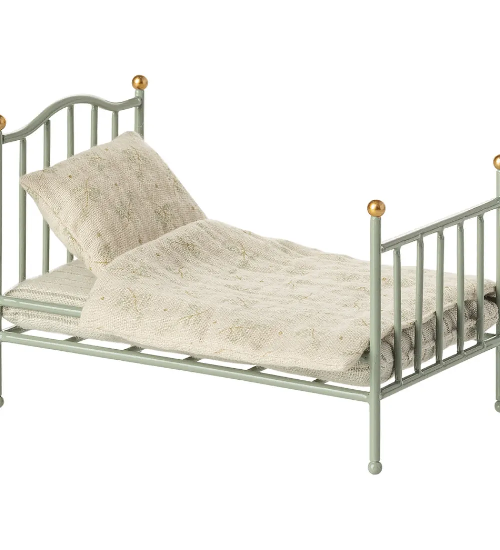 Maileg Dukker Og Tilbehør>Miniature Vintageseng - Mus - Mint