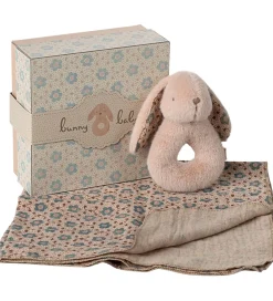 Maileg Gribelegetøj|Babylegetøj>Ranglesæt - Kaninrangle/Stofble - Powder