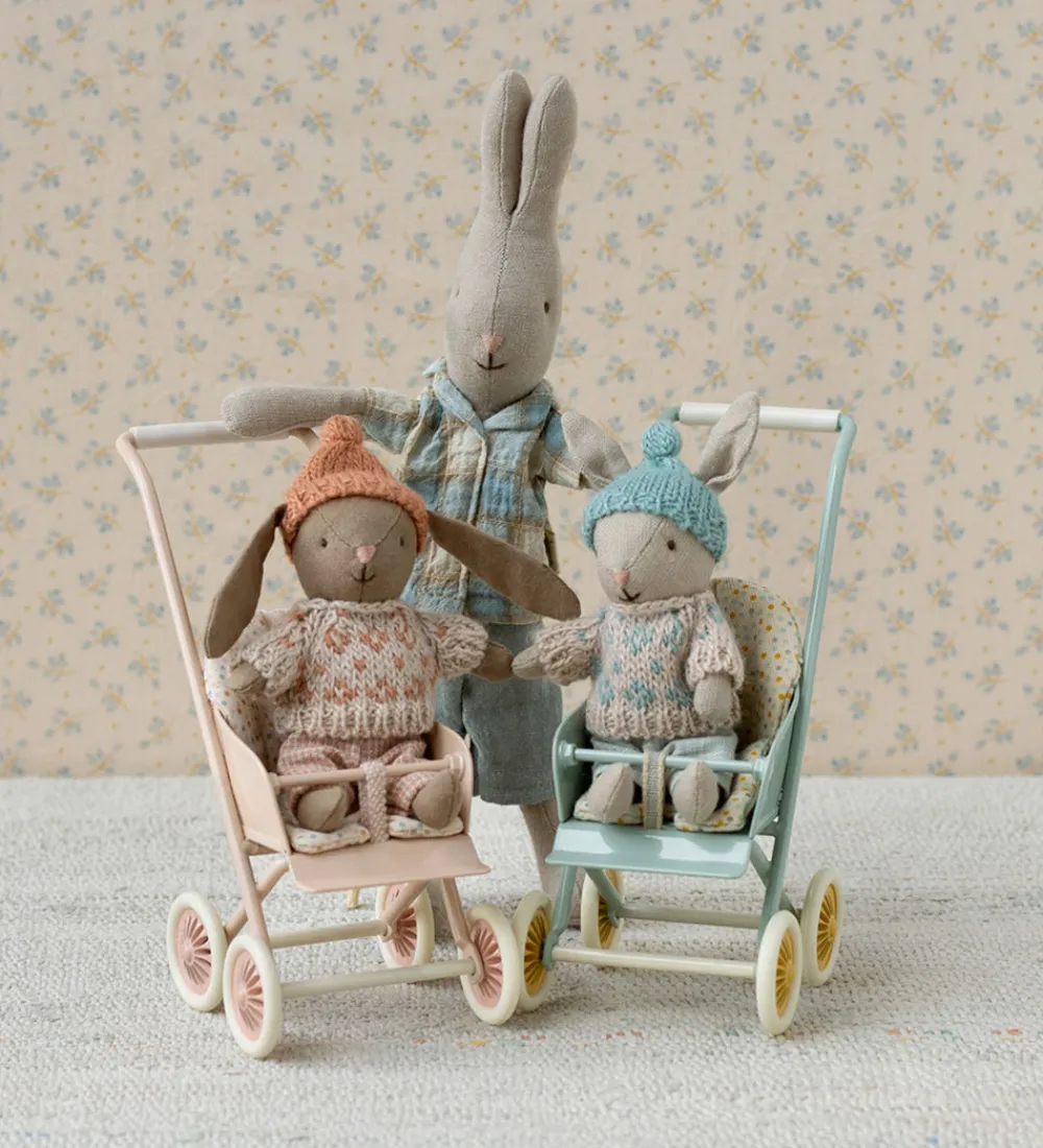 Maileg Dukker Og Tilbehør>Vinter Hare - Micro - Sand/Mint