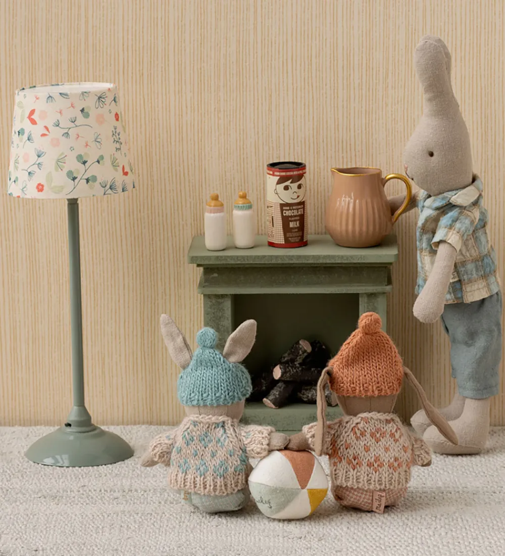 Maileg Dukker Og Tilbehør>Vinter Kanin - Micro - Brun - Rose