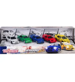 Majorette Biler, Tog Og Køretøjer>Biler - 5-pak - Japan Series