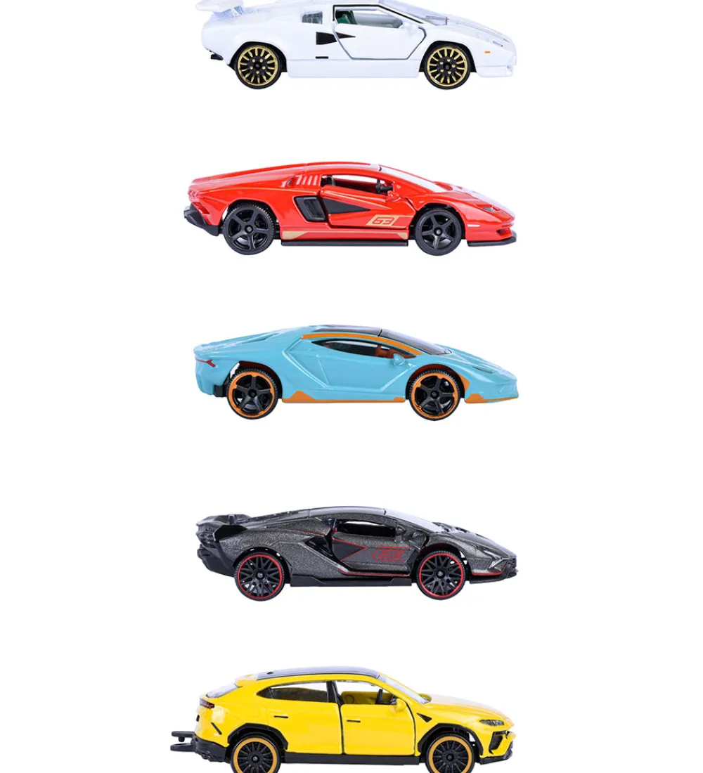 Majorette Biler, Tog Og Køretøjer>Biler - 5-pak - Lamborghini