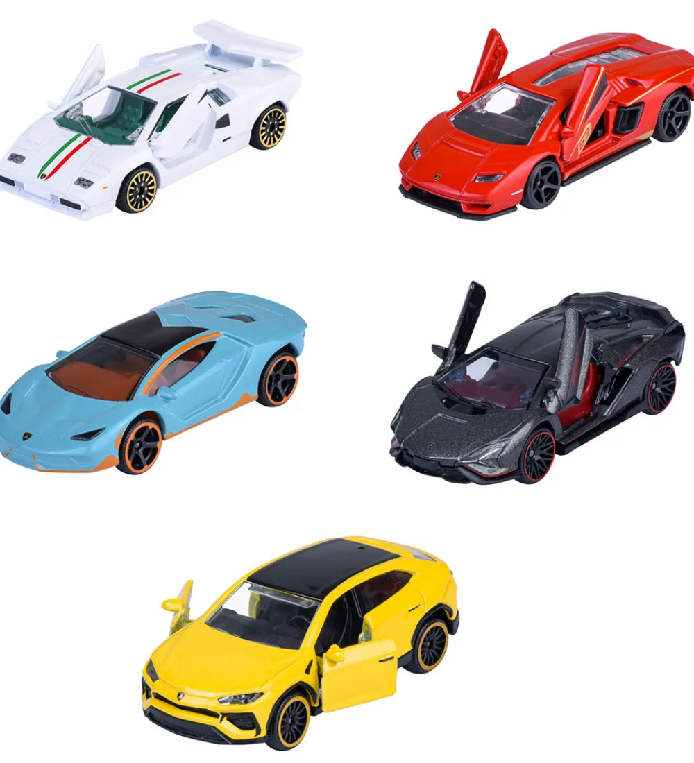 Majorette Biler, Tog Og Køretøjer>Biler - 5-pak - Lamborghini