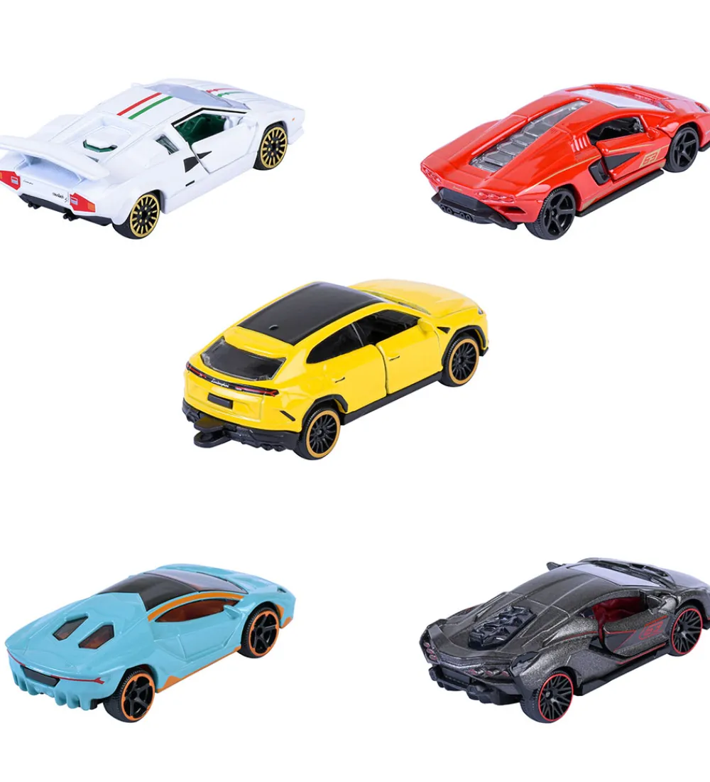 Majorette Biler, Tog Og Køretøjer>Biler - 5-pak - Lamborghini