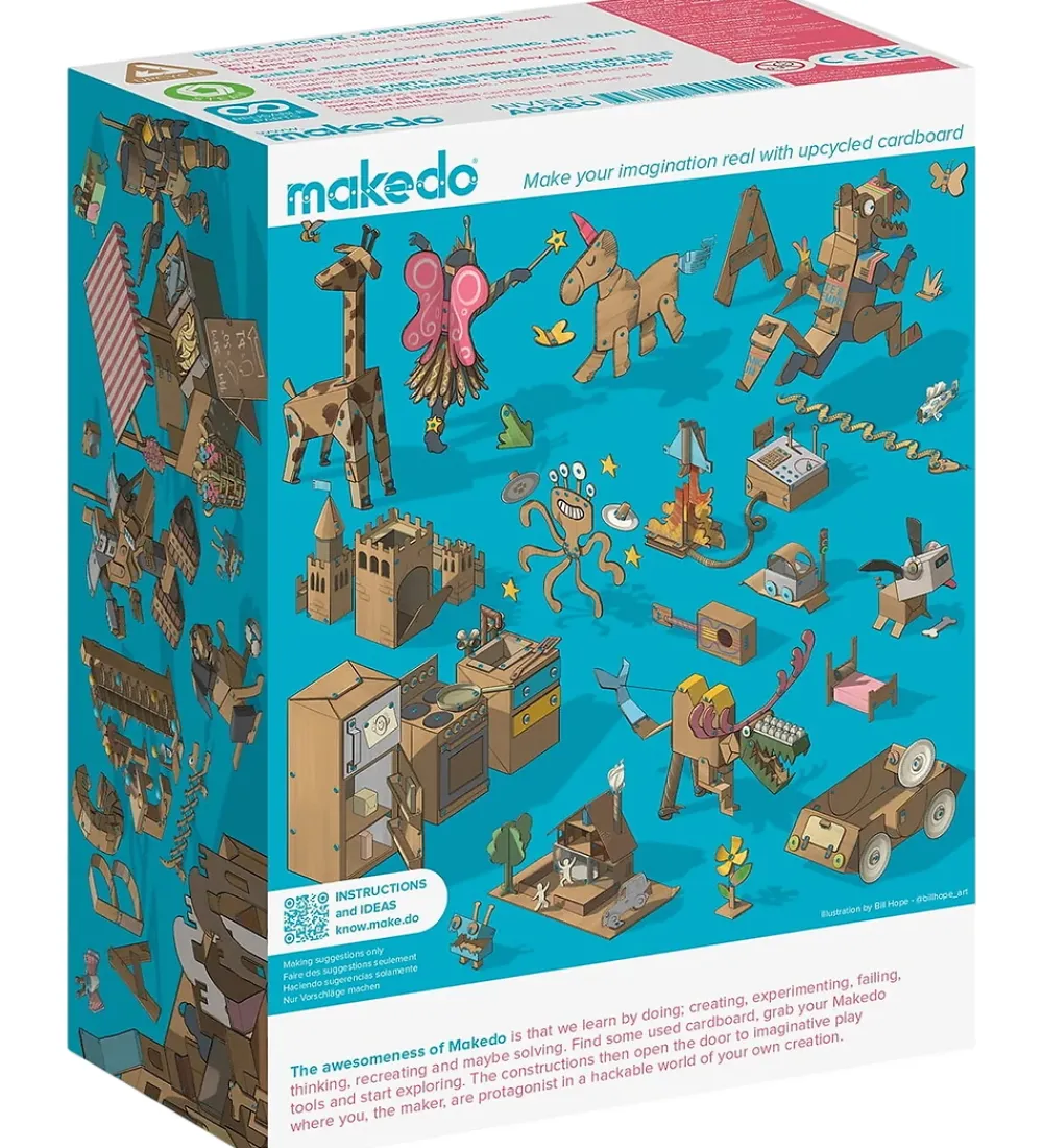 MakeDo Kreativ Leg|Kreasæt>Værktøj til Pap - Invent - 360 Dele