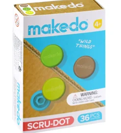 MakeDo Rolleleg|Legeværktøj>Værktøj til Pap - Scru-Dot - 36 Dele - Wild Things