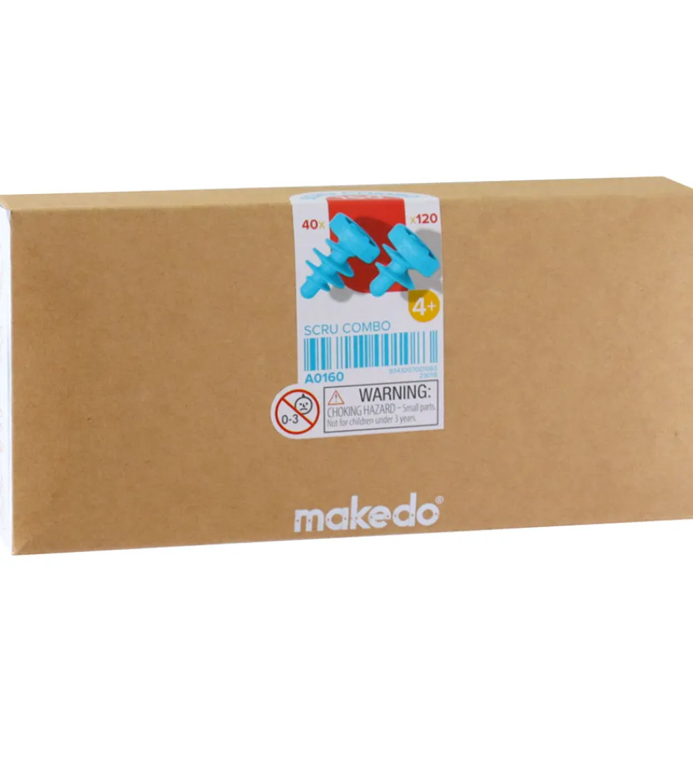MakeDo Kreativ Leg|Kreasæt>Værktøj til Pap - Scru Combo - 160 Dele