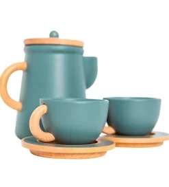 MaMaMeMo Legemad|Legekøkken Og Legemøbel>Kaffestel - Træ - Emerald Green