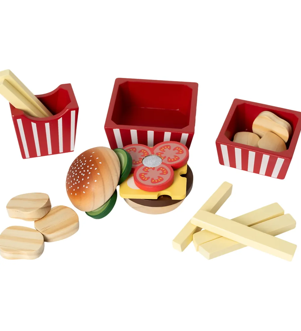 MaMaMeMo Rolleleg|Legemad>Legemad - Burger Menu - Træ