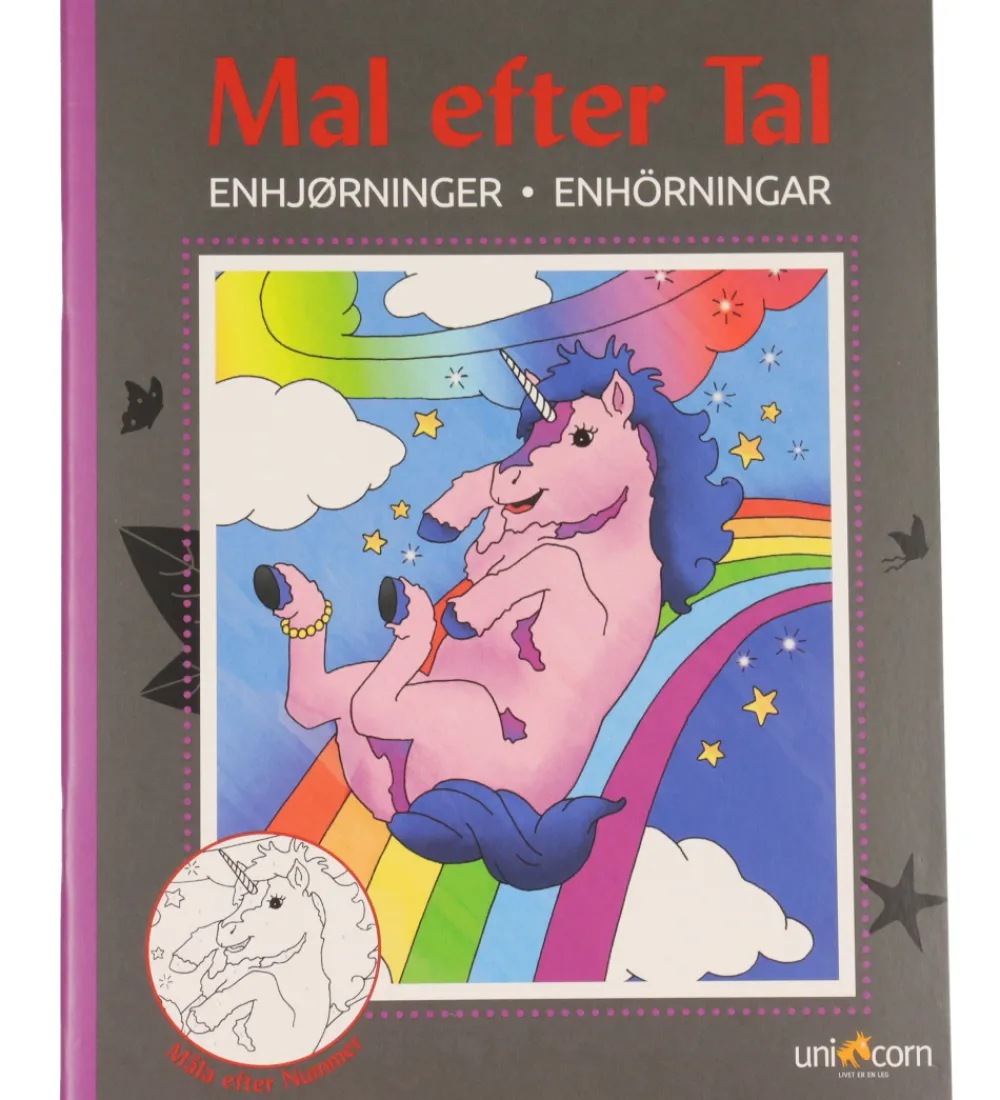 Mandalas Malebog>Malebog - Mal efter Tal - Enhjørninger