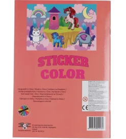 Megastar Malebog>Malebog m. Klistermærker - 32 Sider - Enhjørning