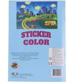 Megastar Malebog>Malebog m. Klistermærker - 32 Sider - Biler