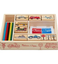 Melissa & Doug Kreativ Leg>- Stempelsæt - Køretøjer