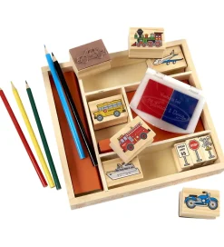 Melissa & Doug Kreativ Leg>- Stempelsæt - Køretøjer