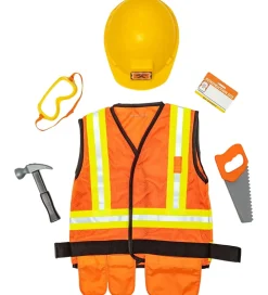 Melissa & Doug Udklædningstøj>Udklædning - Byggearbejder-sæt - 6 Dele