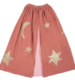 Meri Meri Udklædningstøj>Udklædning - Troldmand - Rosa/Guld m. Stjerner