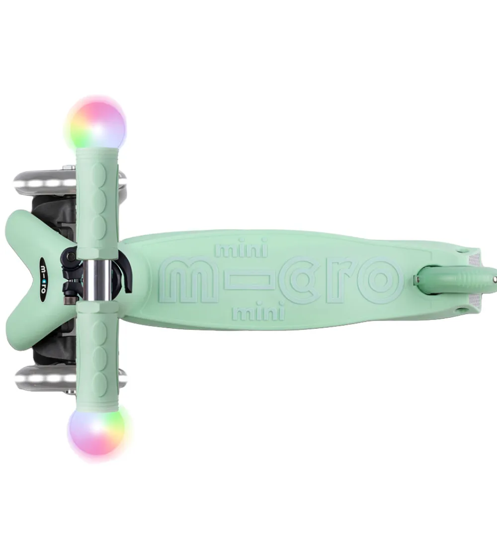 Micro Løbehjul>Løbehjul - Mini2grow Deluxe Magic LED - Mint