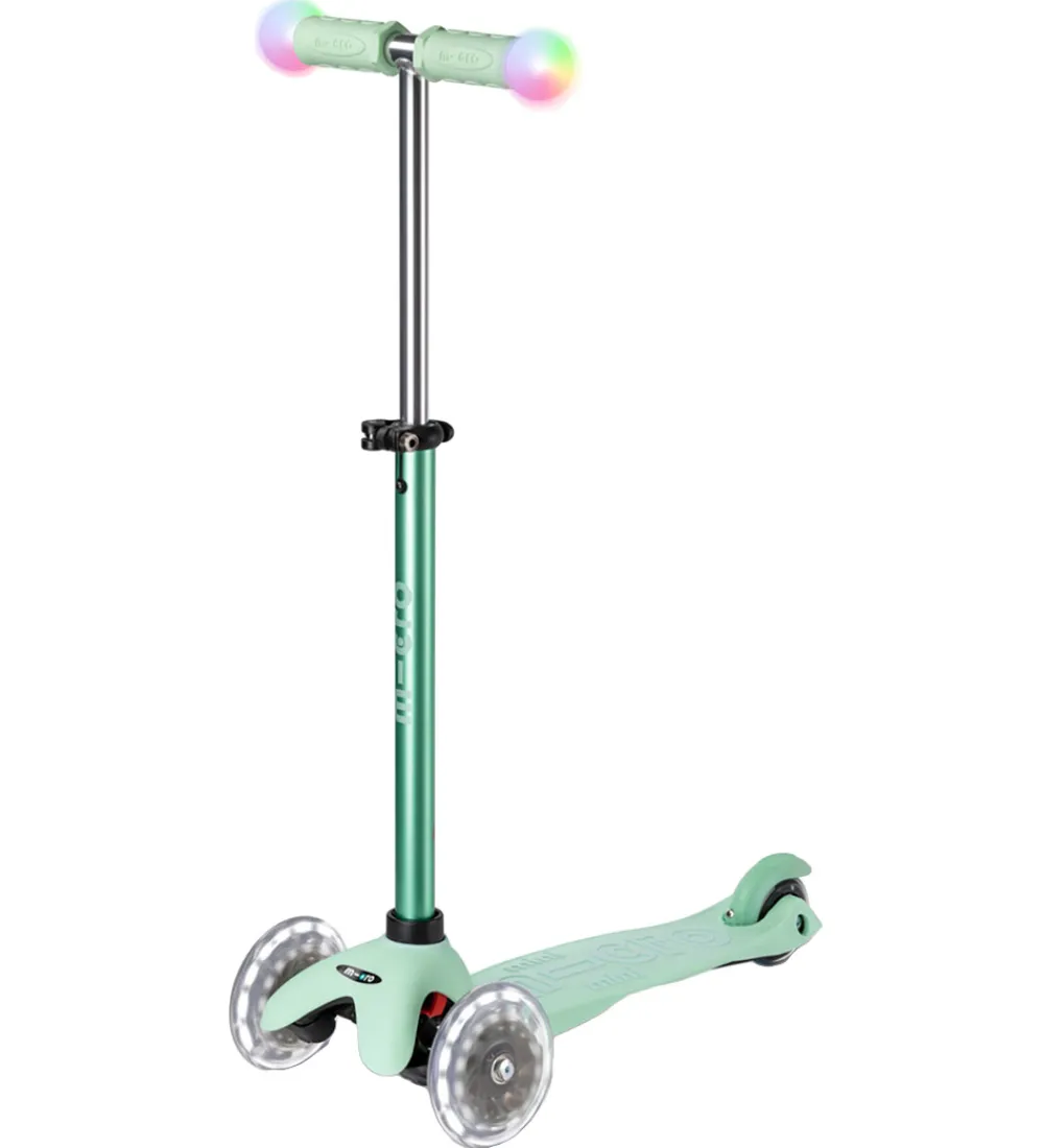 Micro Løbehjul>Løbehjul - Mini2grow Deluxe Magic LED - Mint