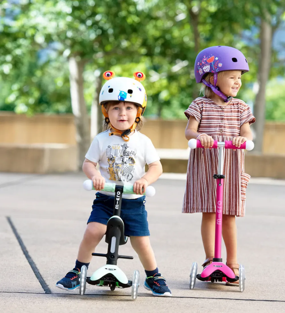 Micro Løbehjul>Løbehjul - Mini2grow Deluxe Magic LED - Mint