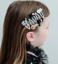 Mimi & Lula Halloween>Hårspænder - 5-pak - 4 cm - Mini Monster