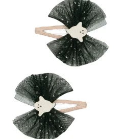 Mimi & Lula Halloween>Hårspænder - 2-pak - 5 cm - Ghost Tulle Halloween