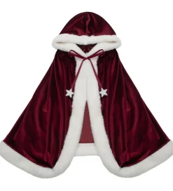 Mimi & Lula Udklædningstøj>Kappe - Mrs Claus - Rød m. Hvid