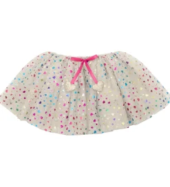 Mimi & Lula Udklædningstøj>Tylskørt - Beige Rainbow Hearts